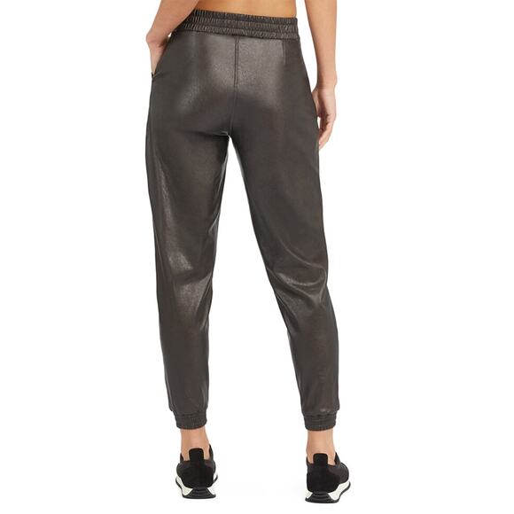 SPANX Faux Leather Leather-Like Jogger Joggers Pants, Size Small - Picture 3 of 12